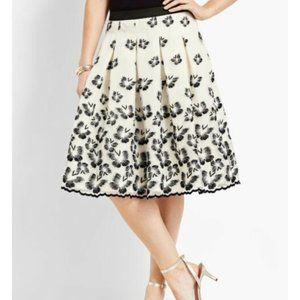 Talbots - Embroidered Organza Butterfly Skirt